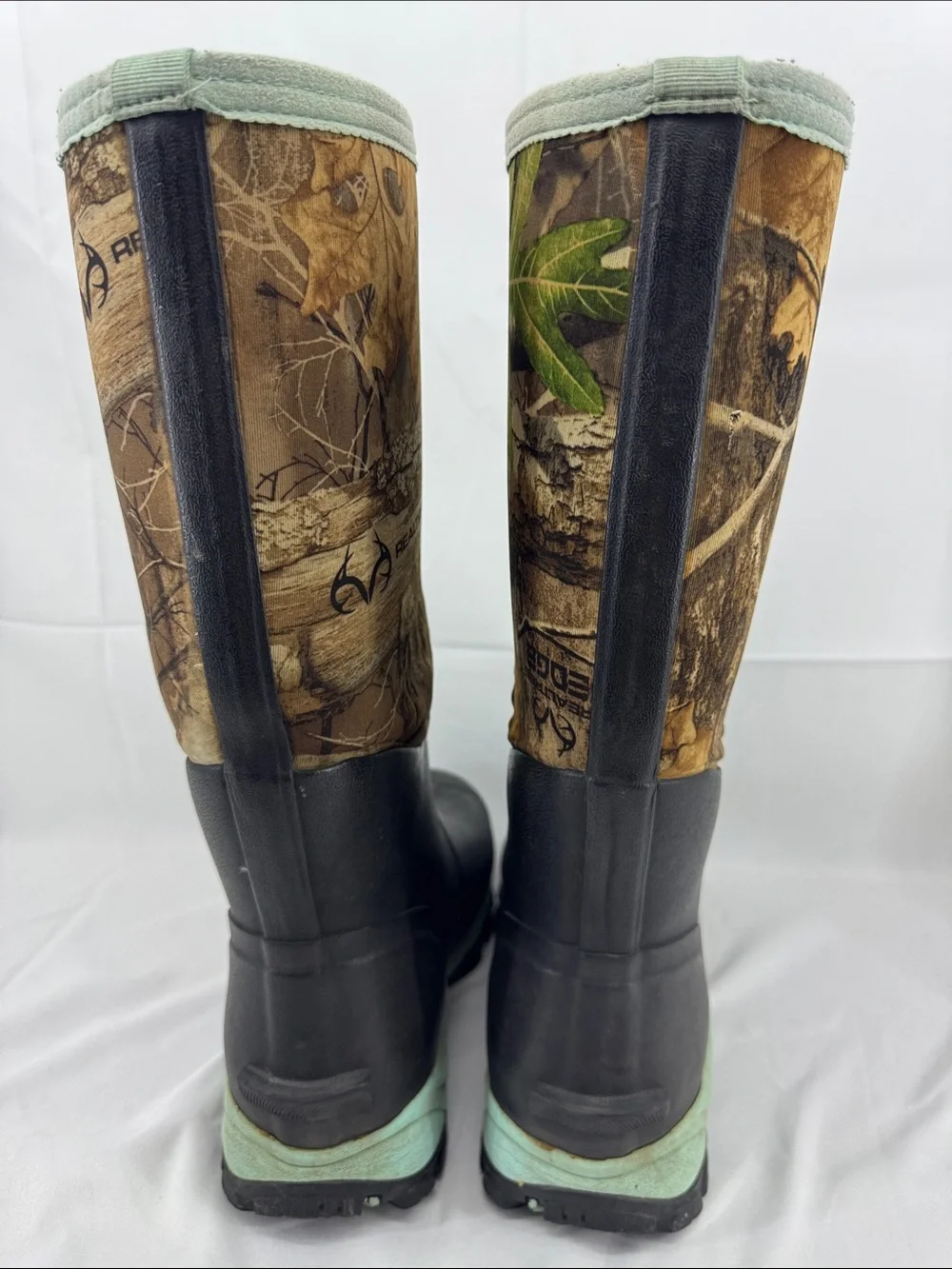 TideWe Real Tree Camo Mens Neoprene Rubber Wader Hunting Tall Boots, est sz 9